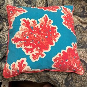 Simply Southern Coral Patterned Pillow